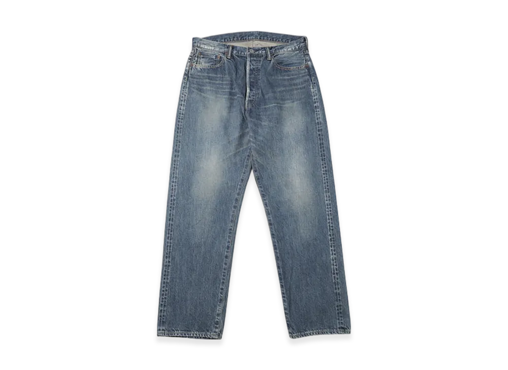A.PRESSE Washed Denim Wide Pants "Indigo"
