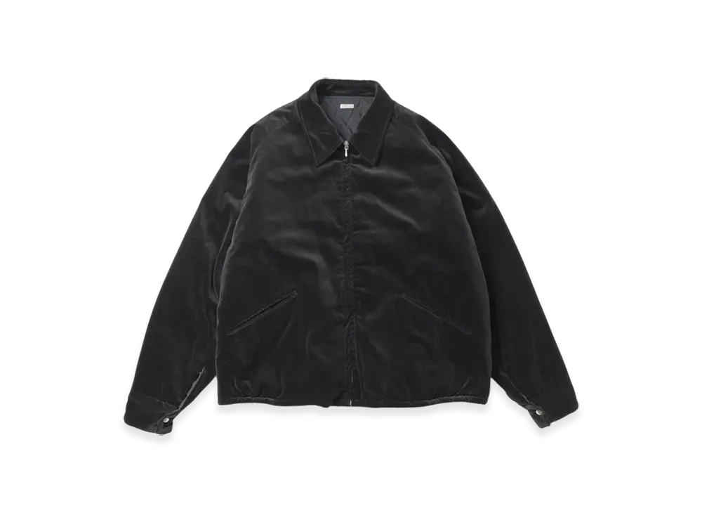 A.PRESSE Vintage Souvenir Velour Jacket "Black"