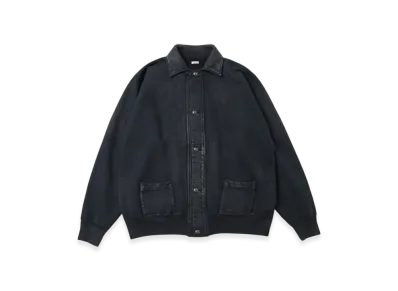 A.PRESSE Vintage Sweat Cardigan "Black"