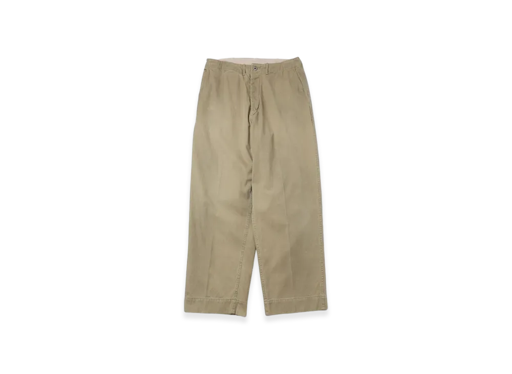 A.PRESSE Vintage Chino Trousers "Beige"