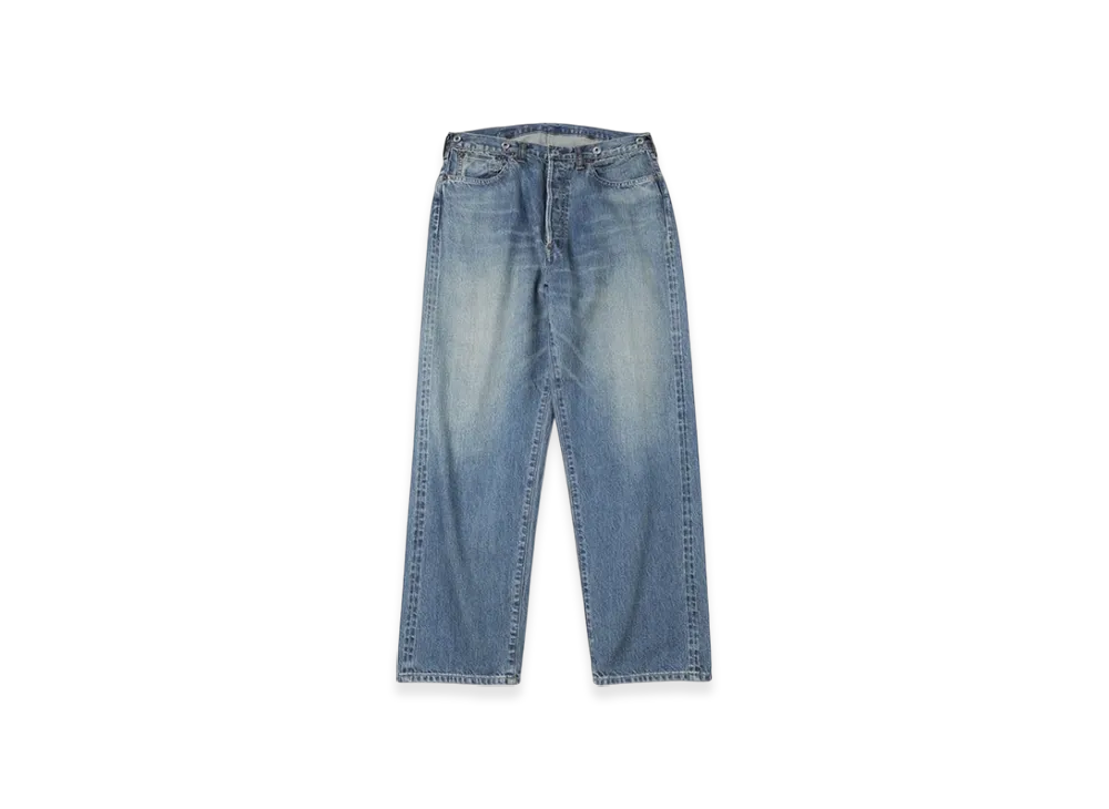 A.PRESSE No.22 Washed Wide Denim Pants "Indigo"