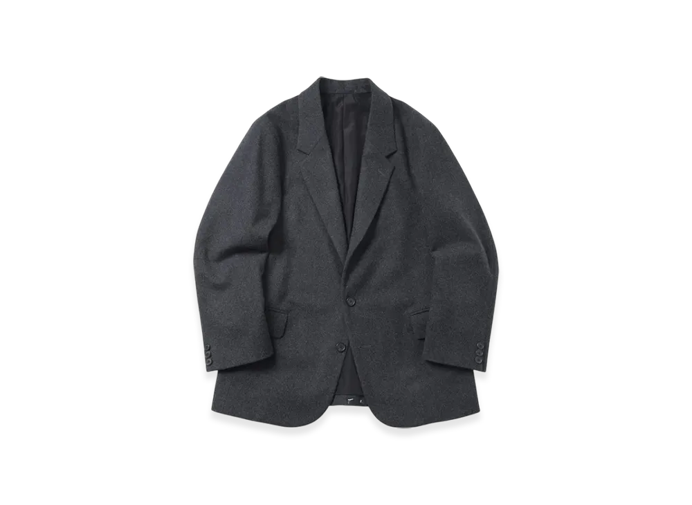 A.PRESSE Wool Flannel Jacket "Charcoal"