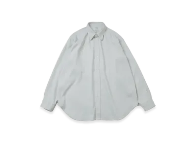 A.PRESSE Double Weave Twill Regular Collar Shirt "Ecru"