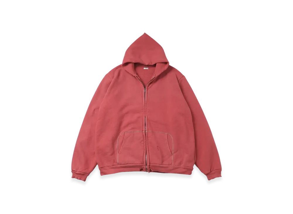 A.PRESSE Vintage Zip Sweat Hoodie "Red"