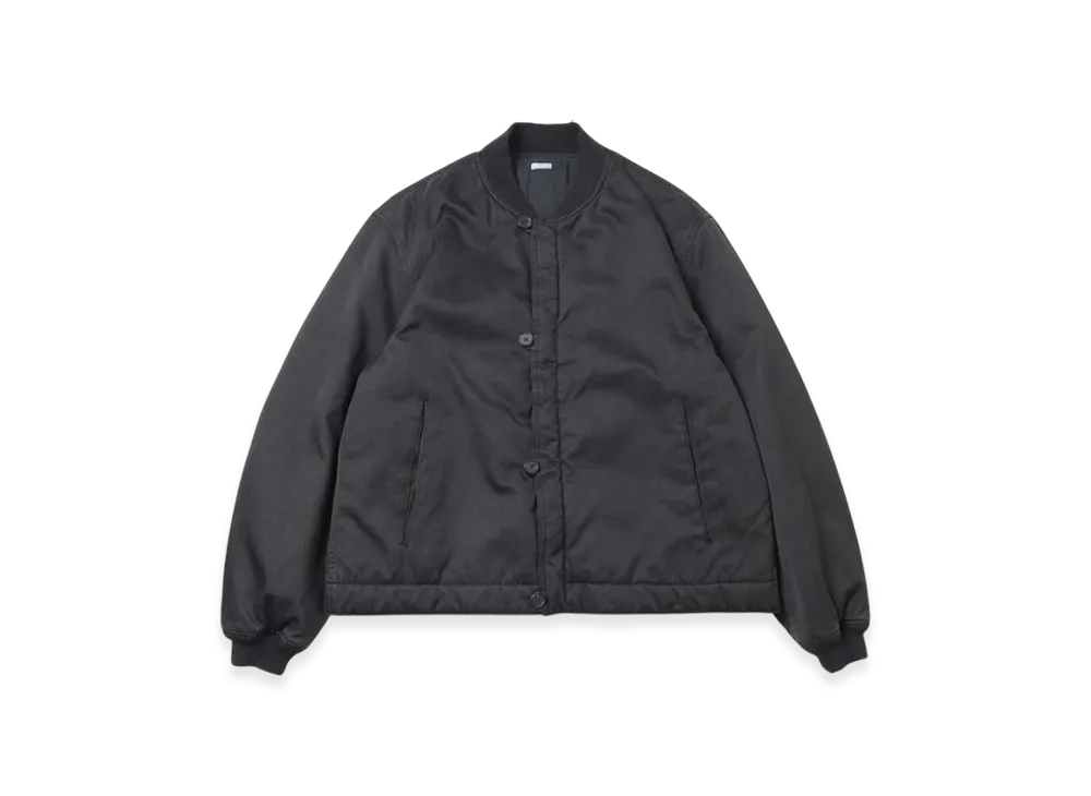 A.PRESSE Vintage Silk Bomber Jacket "Black"