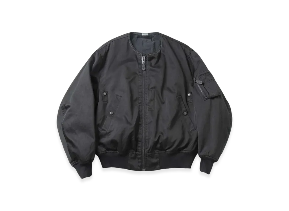 A.PRESSE Vintage Silk Flight Custom Jacket "Black"