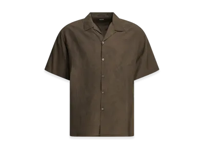 A.PRESSE Natural Dyed Casual Shirt "Brown"