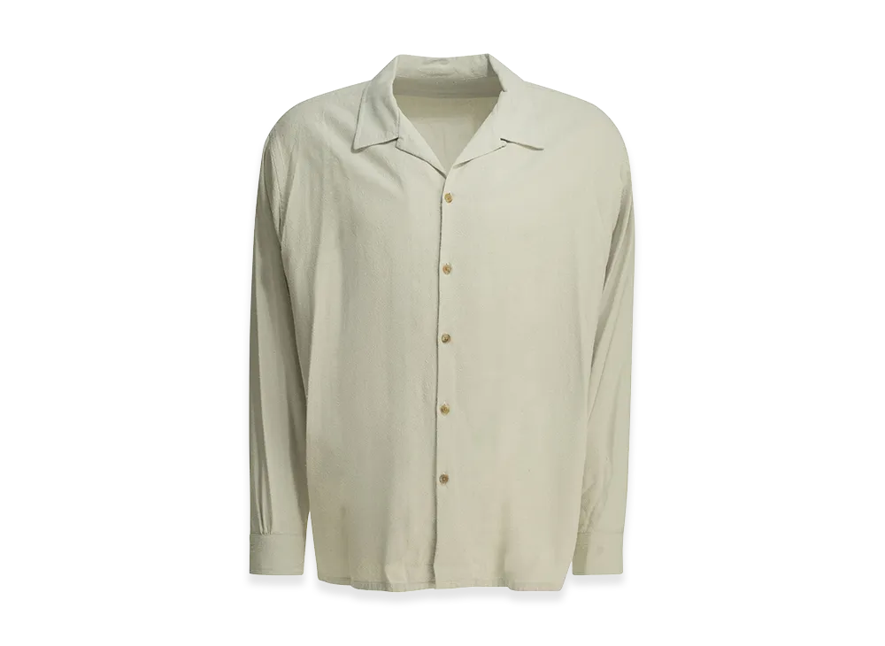 A.PRESSE Casual Silk Shirt "Ecru"