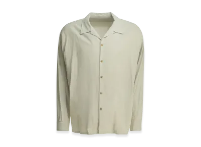 A.PRESSE Casual Silk Shirt "Ecru"