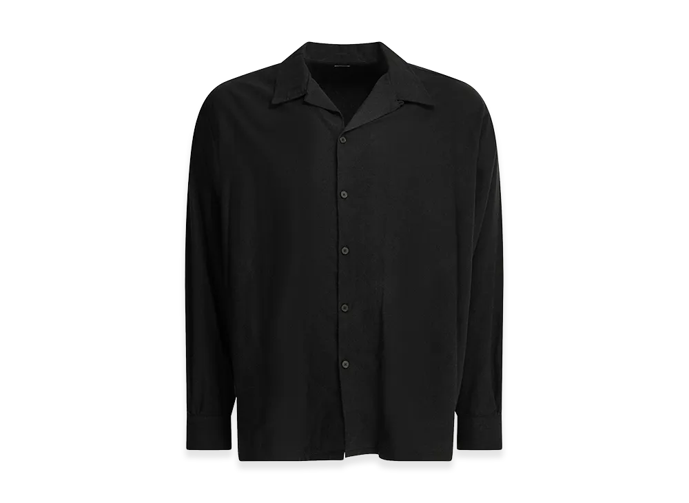 A.PRESSE Casual Silk Shirt "Black"