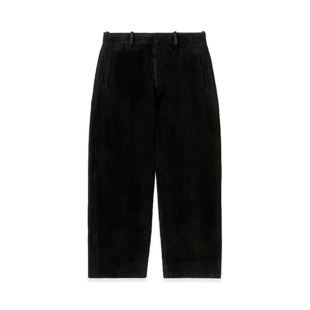 A.PRESSE Wool Corduroy Wide Pants "Black"