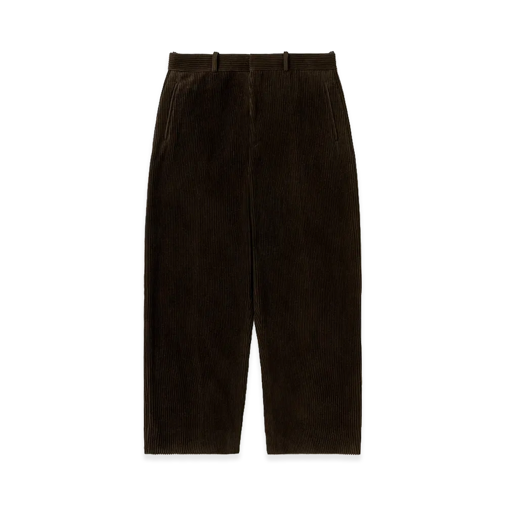 A.PRESSE Wool Corduroy Wide Pants "Brown"