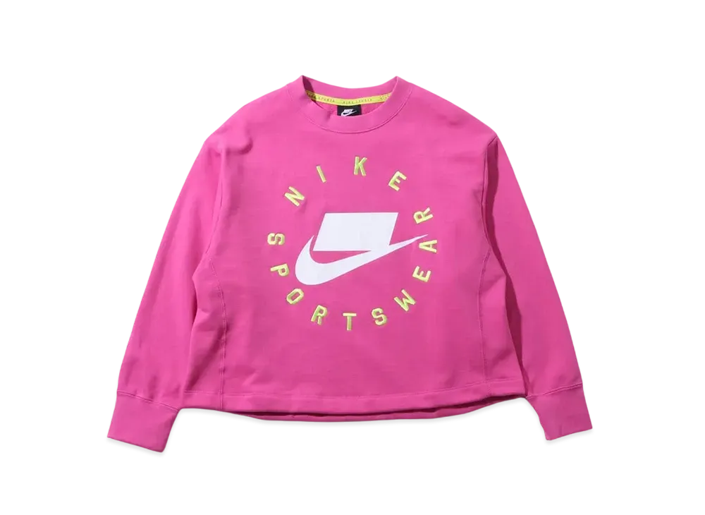 Nike AS W NSW NSP Crew Fleece FT BF "Active Fuchsia"