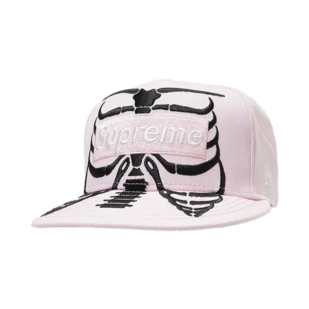 Supreme Bones Box Logo New Era "Pink"
