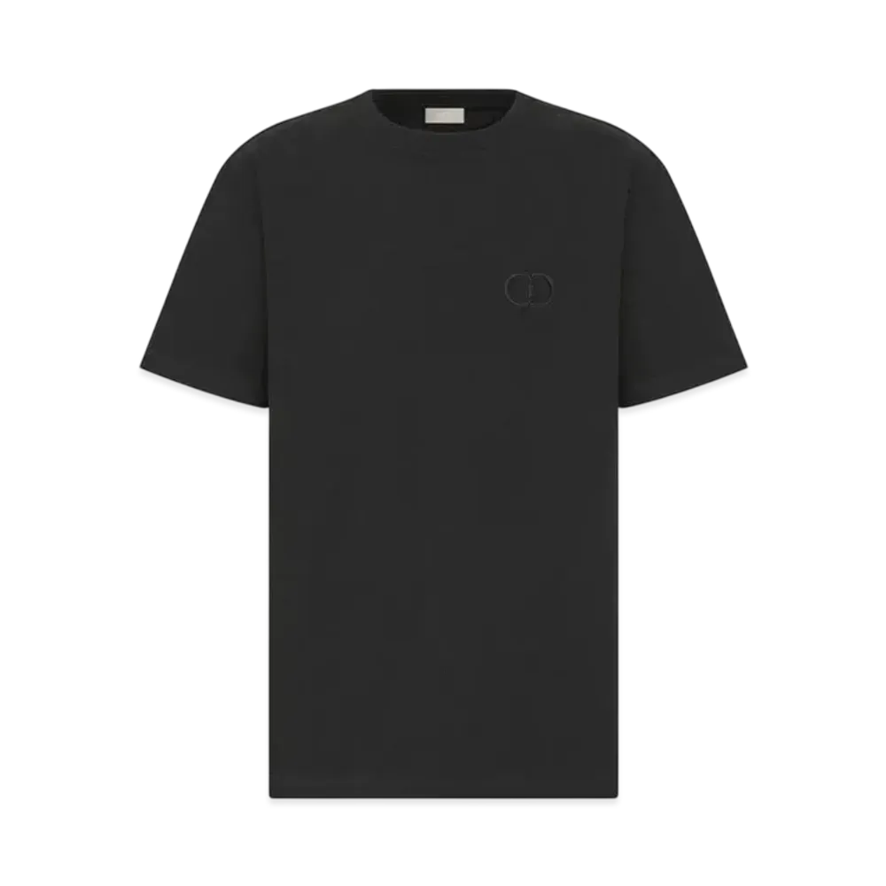 Dior CD Icon Relaxed-Fit T-Shirt Cotton Jersey "Black"