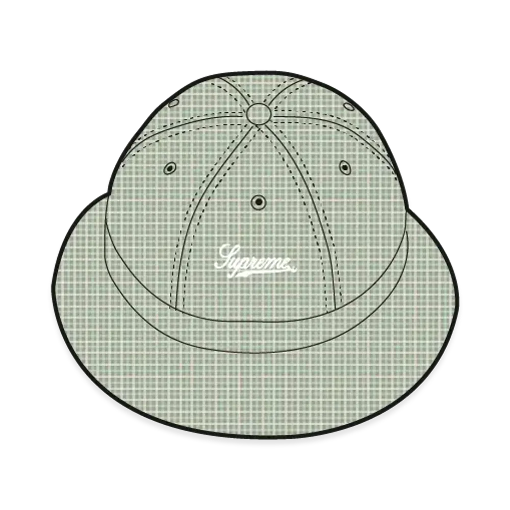 Supreme Cordura Plaid Bell Hat "Green"