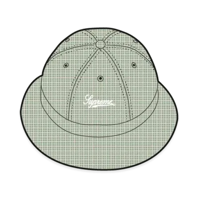 Supreme Cordura Plaid Bell Hat "Green"