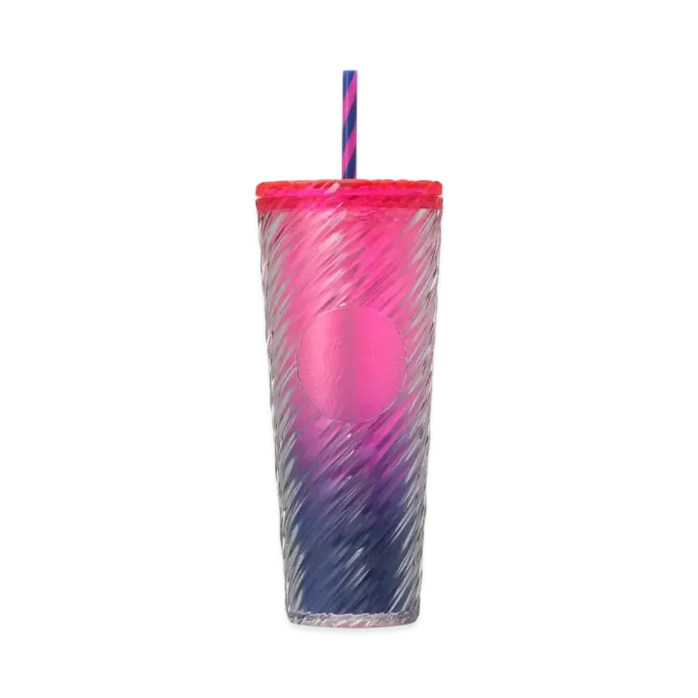 STARBUCKS Halloween 2024 Logo Cold Cup Tumbler Gradient 710ml "Pink/Navy"