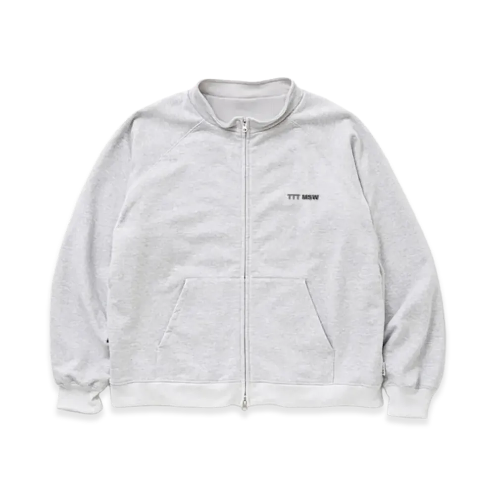 TTTMSW Zip up crew neck sweat "Ash"