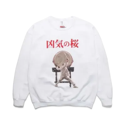 WACKO MARIA KYOKI NO SAKURA / CREW NACK SWEAT "White"