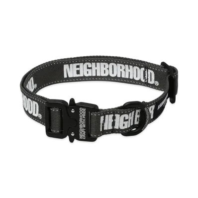 NEIGHBORHOOD Dog Collar Wide "Gray"