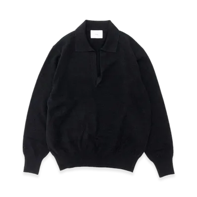 ssstein Extra Fine Wool Knit Skipper "Black"