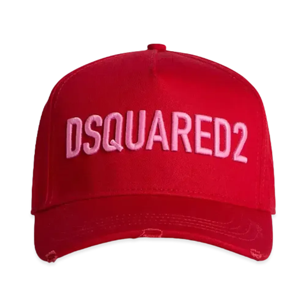 Dsquared2 Technicolor Baseball Cap "Red/Pink"