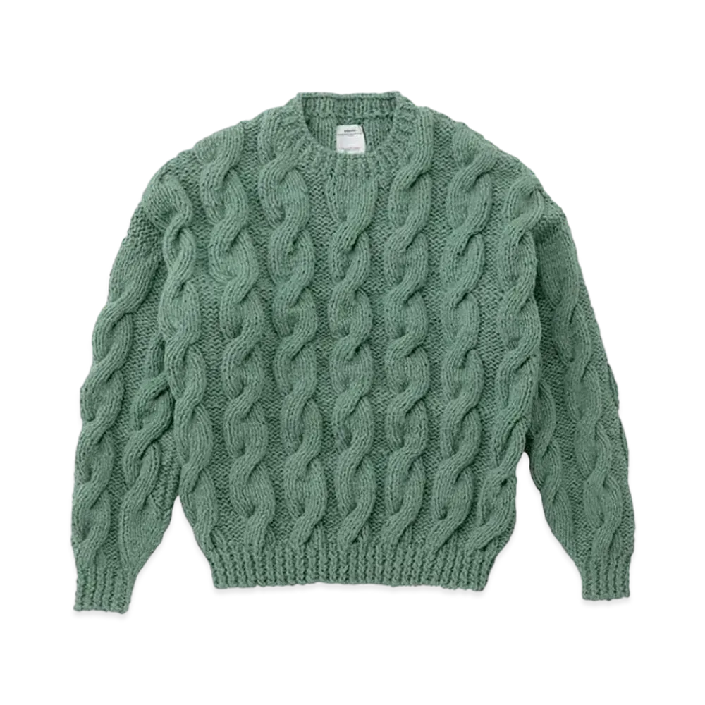 visvim Amplus Fisherman Hand-Knit "Green"