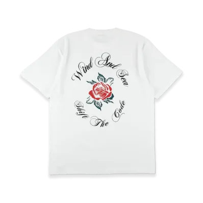 WIND AND SEA Rose Logo S/S Tee "White"