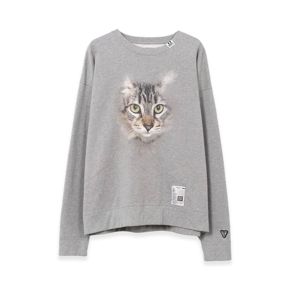Maison MIHARA YASUHIRO Cat Printed Sweatshirt "Grey"