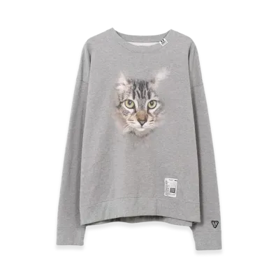 Maison MIHARA YASUHIRO Cat Printed Sweatshirt "Grey"