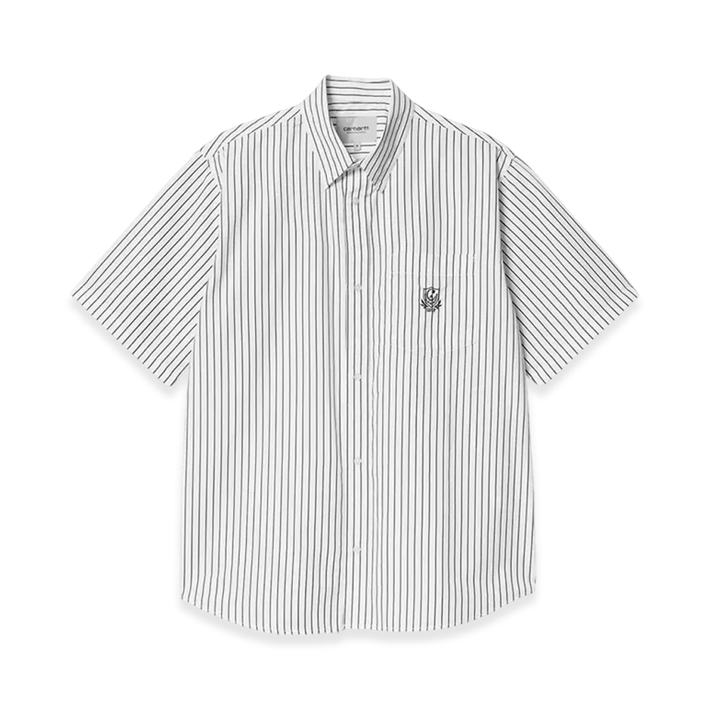 Carhartt WIP S/S Linus Stripe Shirt "Black/White"