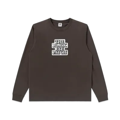 Black Eye Patch OG Label L/S Tee "Brown"