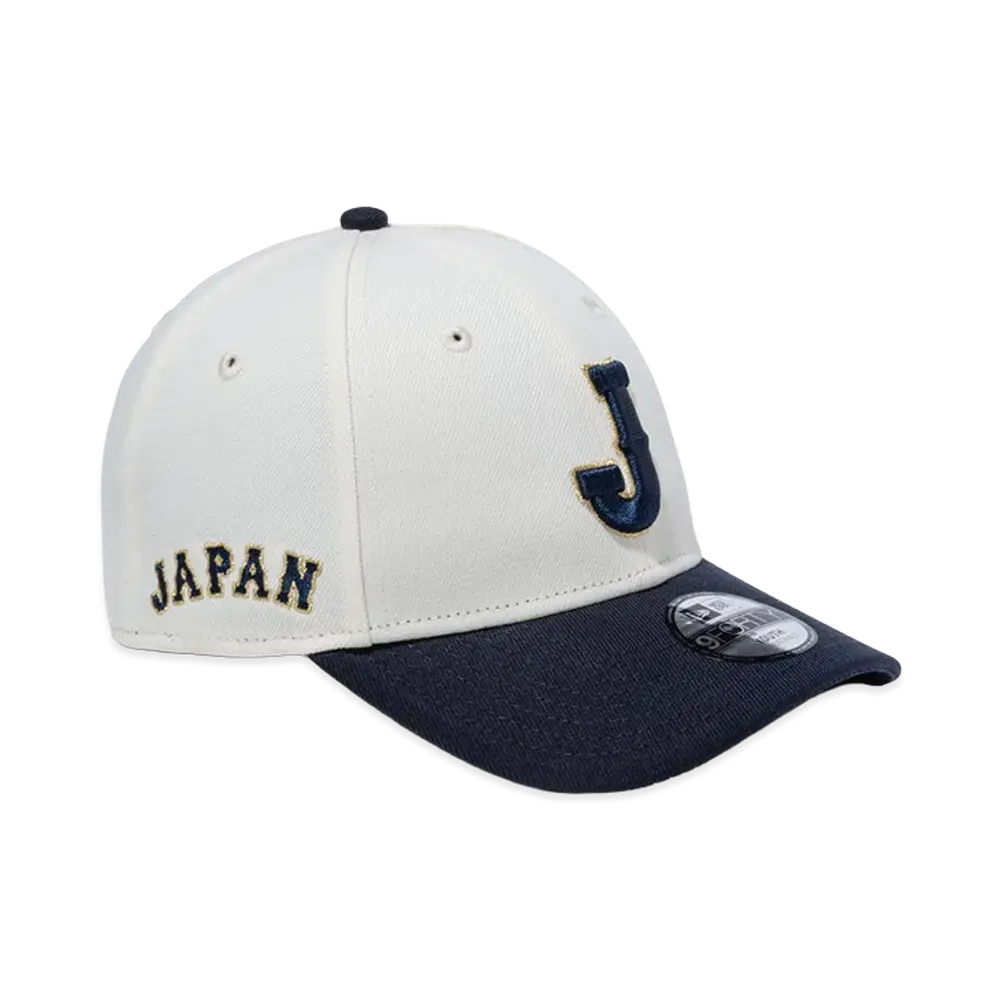 NEW ERA Youth 9Forty World Baseball Classic Side Japan Logo "Navy/Chrome White"