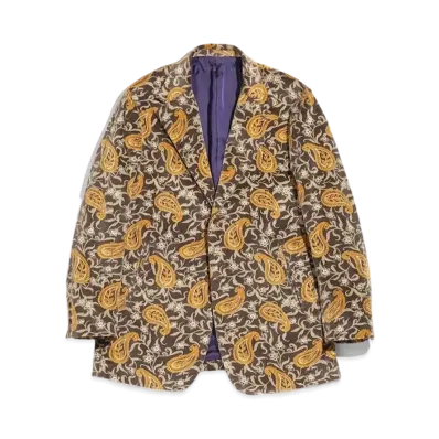 Needles 2B JACKET - C/PU 8W CORDUROY / PAISLEY PT. "Brown"