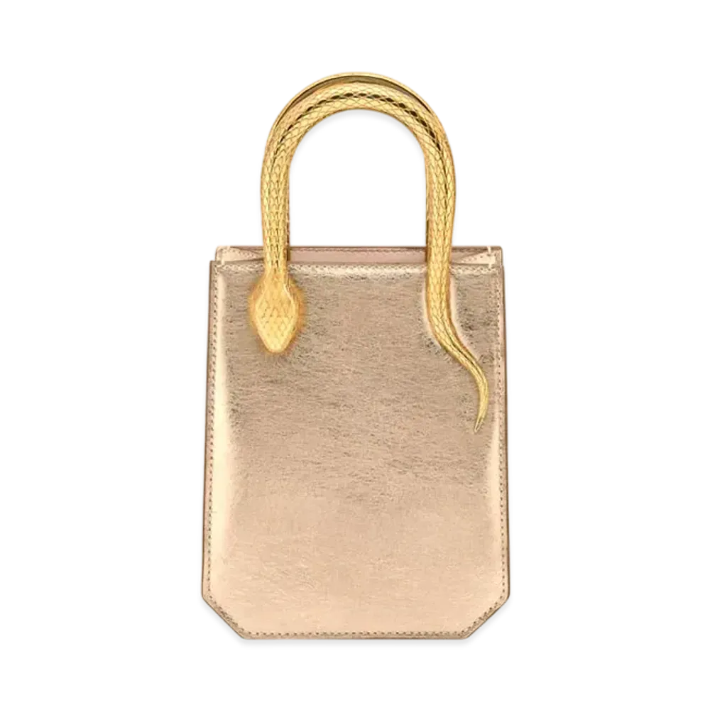 BVLGARI Serpentine Mini Tote "Light Gold"