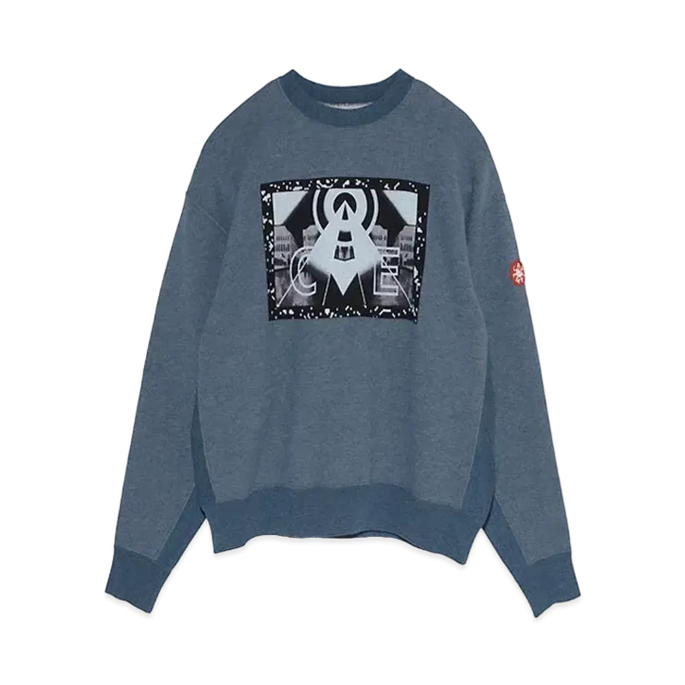 Cav Empt (C.E) CIRCLE OF LIGHT CREW NECK "Blue"