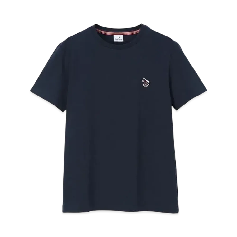 Paul Smith Women's Zebra Patch Short Sleeve T-Shirt "Navy"