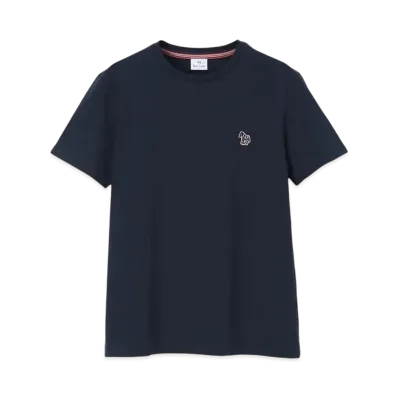 Paul Smith Women's Zebra Patch Short Sleeve T-Shirt "Navy"