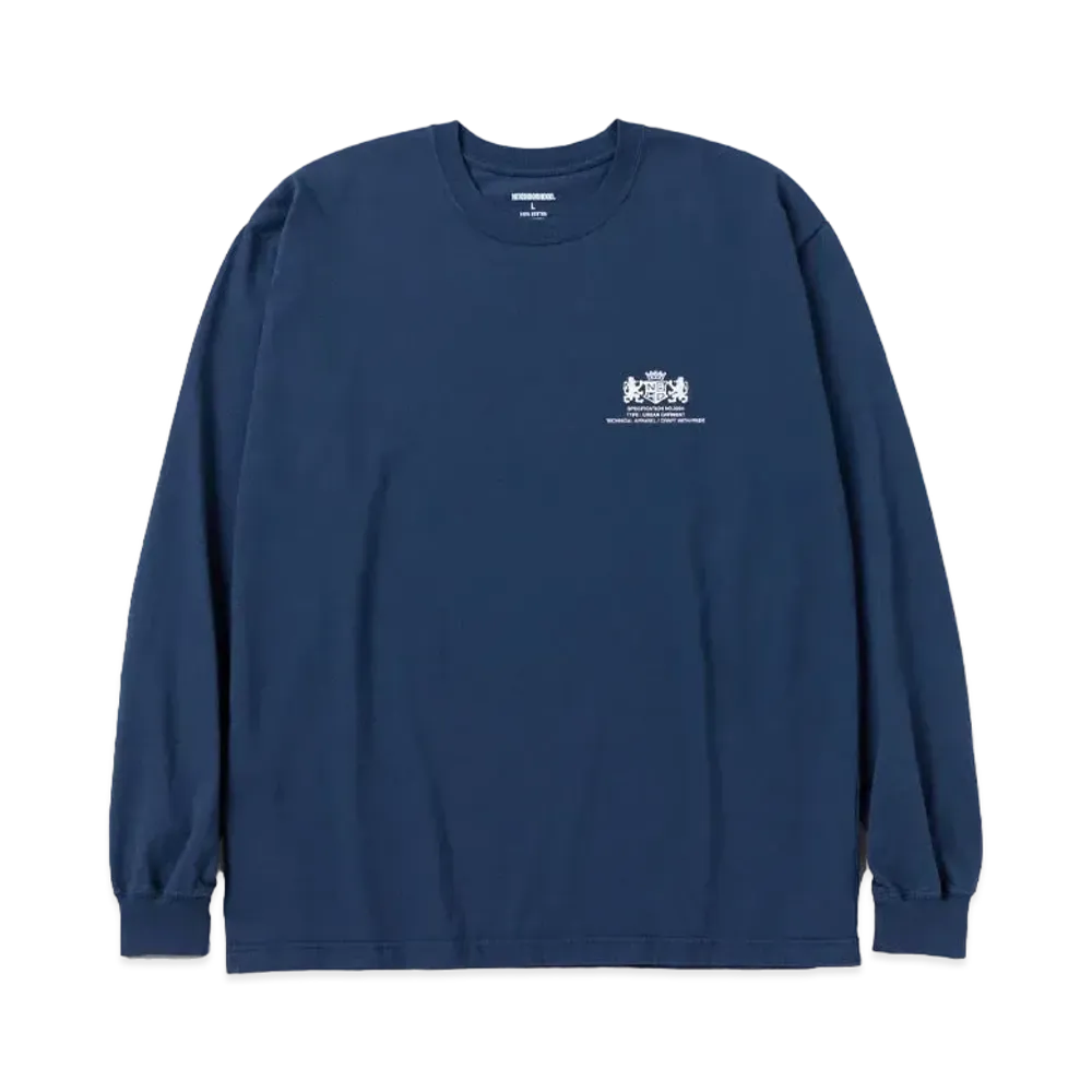 NEIGHBORHOOD NH . Tee LS-9 "Navy"