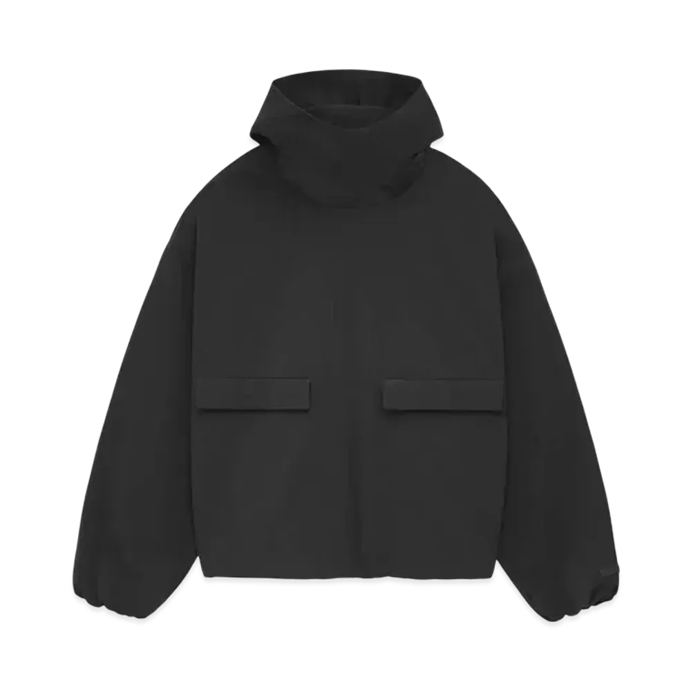 FEAR OF GOD ESSENTIALS Military Nylon Hooded Anorak "Black"
