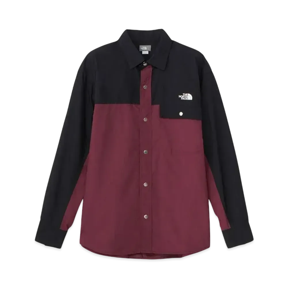 The North Face Long Sleeve Nuptse Shirt "Alpine Plum"