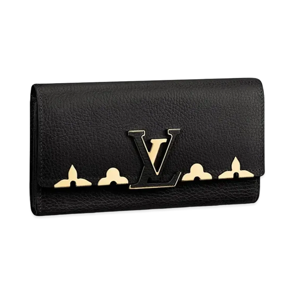 Louis Vuitton Capucines Wallet Taurillon Leather "Noir"
