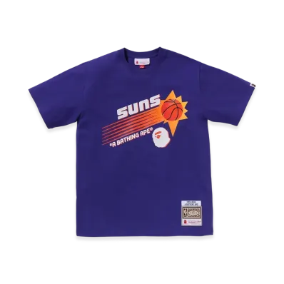 A BATHING APE x Mitchell & Ness x NBA Phoenix Suns Tee "Purple"