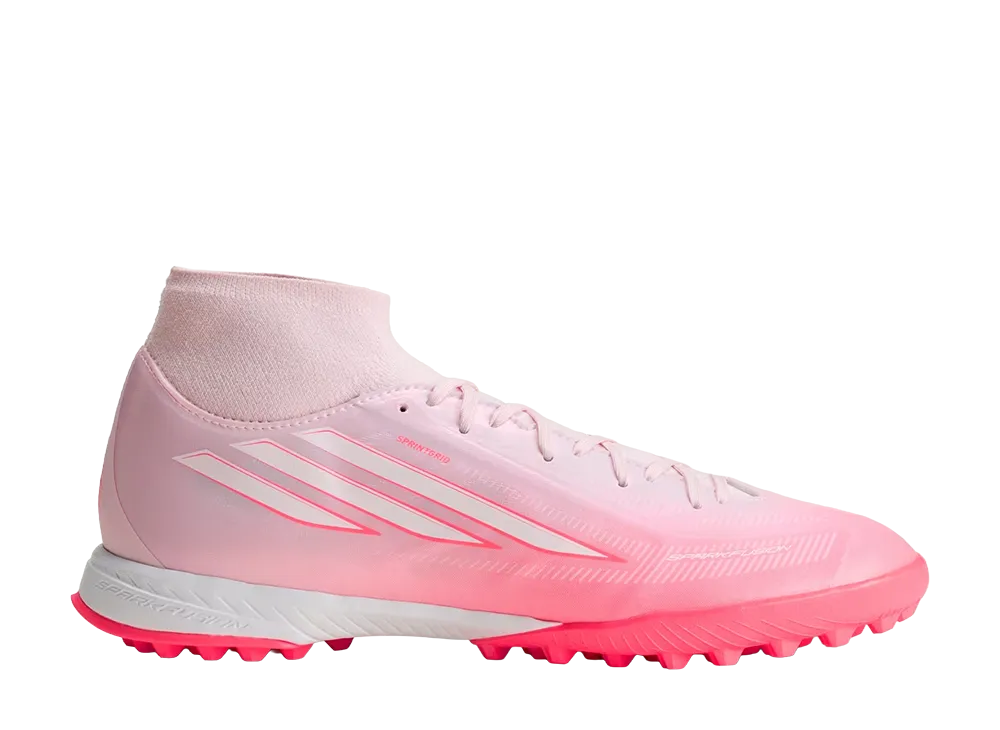 adidas Women's F50 Sparkfusion League Mid Cut TF "Solar Turbo/Cloud White"