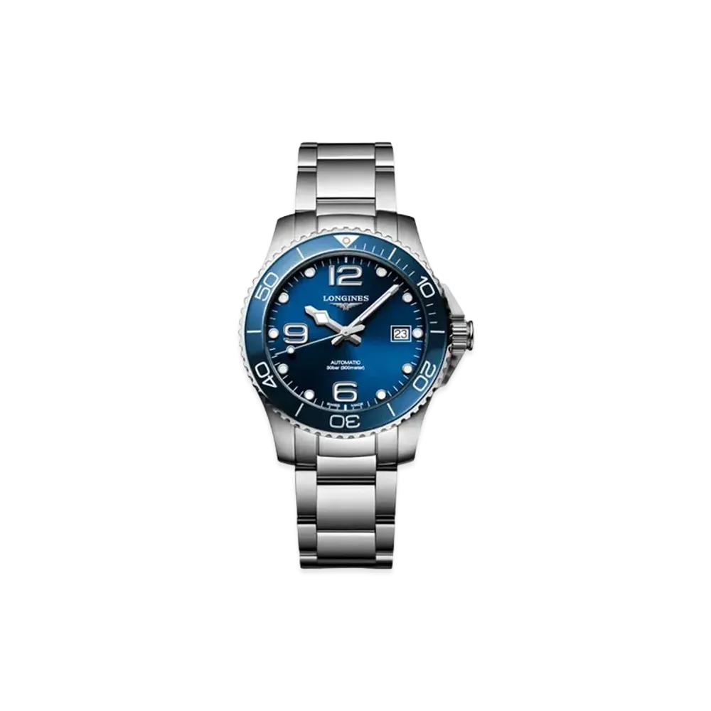 Longines Hydro Conquest 39.00mm "Blue Sun Ray/Stainless Steel/Ceramic" L3.780.4.96.6