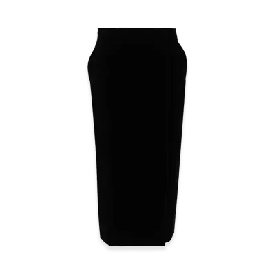 Saint Laurent Women's Jupe Velours Coton Vintage "Black"