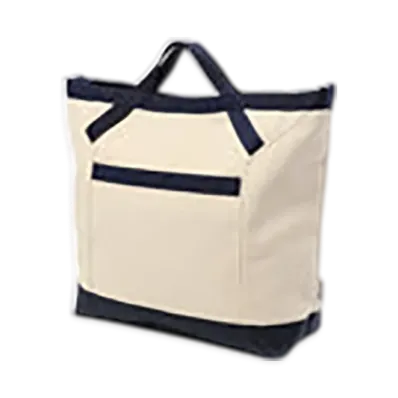 BRIEFING 2Way Canvas Tote "Natural/Navy"
