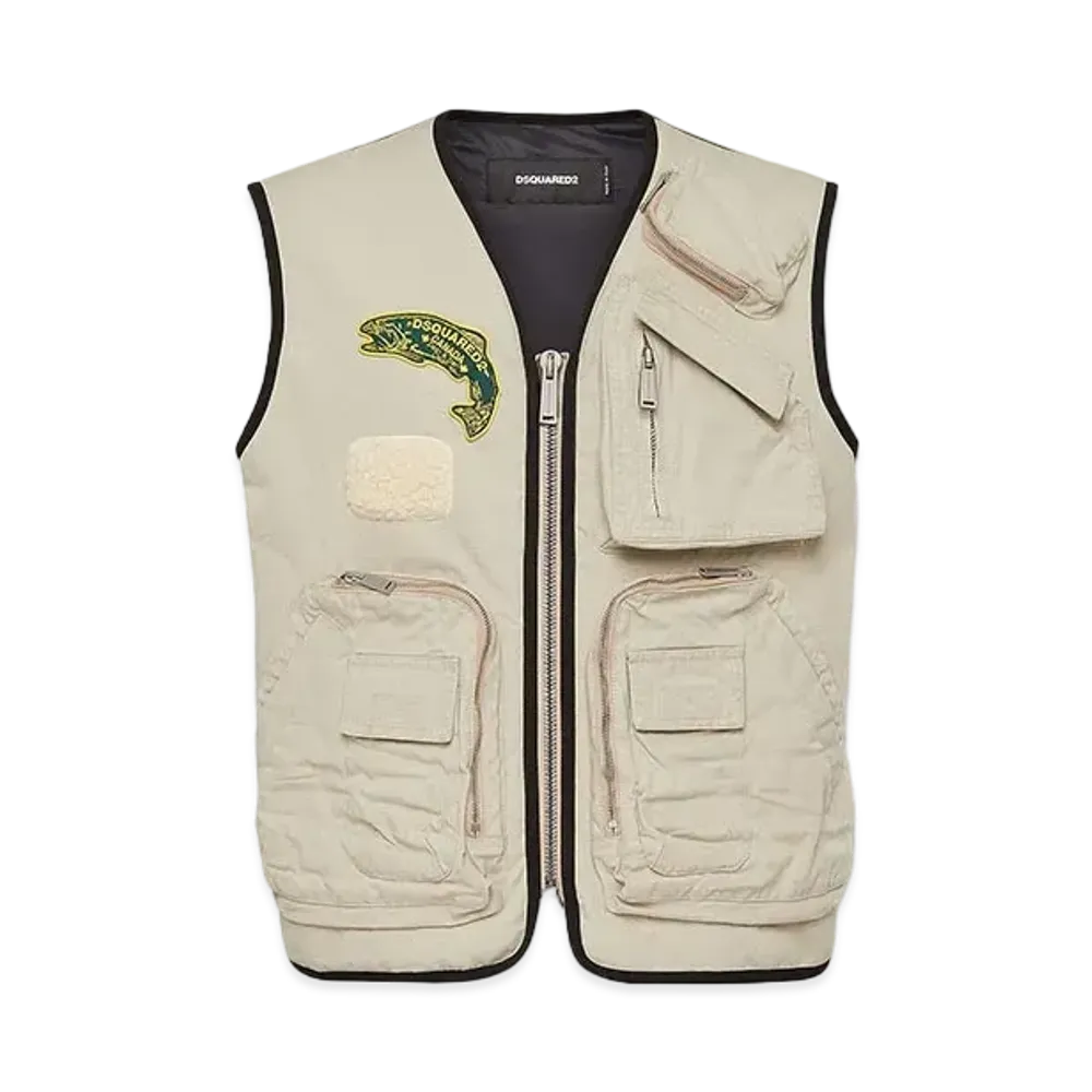 Dsquared2 Fisherman Vest "Mastic Beige"