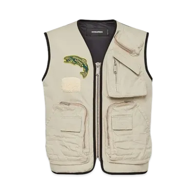 Dsquared2 Fisherman Vest "Mastic Beige"